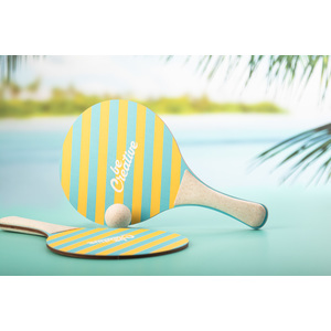 Fotografie k reklamnímu předmětu „plážový tenis na zakázku“