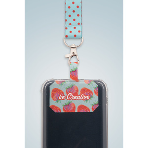 Fotografie k reklamnímu předmětu „lanyard RPET s držákem na mobilní telefon“