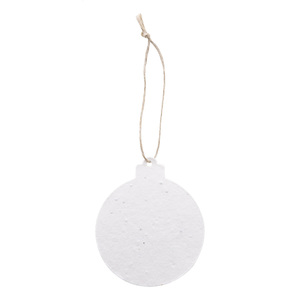 Fotografie k reklamnímu předmětu „vlastní vánoční ozdoba na stromeček ze semínkového papíru, kulatá“