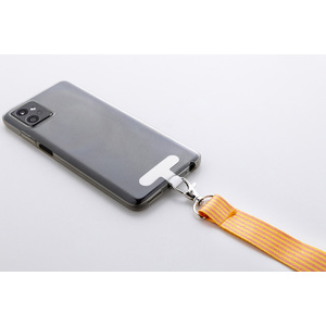 Fotografie k reklamnímu předmětu „šňůrka s držákem na mobilní telefon RPET na zakázku“