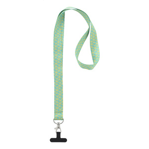 Fotografie k reklamnímu předmětu „šňůrka s držákem na mobilní telefon RPET na zakázku“