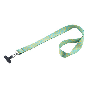 Fotografie k reklamnímu předmětu „šňůrka s držákem na mobilní telefon RPET na zakázku“