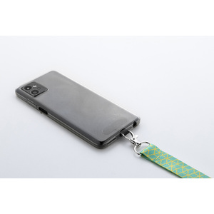 Fotografie k reklamnímu předmětu „šňůrka s držákem na mobilní telefon RPET na zakázku“