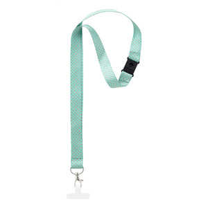 Fotografie k reklamnímu předmětu „šňůrka s držákem na mobilní telefon RPET na zakázku“