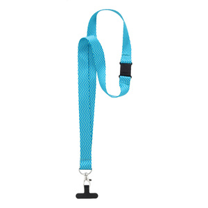 Fotografie k reklamnímu předmětu „šňůrka s držákem na mobilní telefon RPET na zakázku“