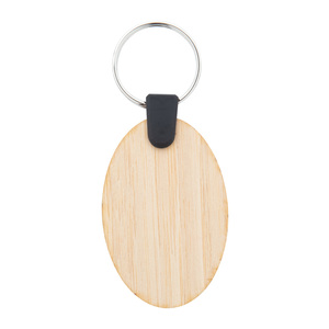 Fotografie k reklamnímu předmětu „oválný přívěšek na klíče z bambusu“