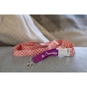 Fotografie k reklamnímu předmětu „lanyard se sublimací na zakázku“