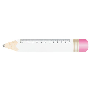 Fotografie k reklamnímu předmětu „12 cm pravítko ve tvaru tužky“