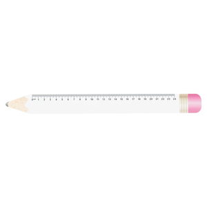 Fotografie k reklamnímu předmětu „24 cm pravítko ve tvaru tužky“