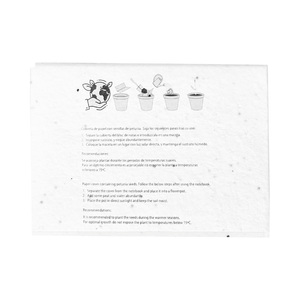 Fotografie k reklamnímu předmětu „papírový blok se semínky“