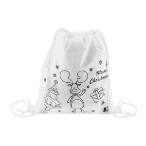Fotografie k reklamnímu předmětu „vánoční vak na stažení šňůrkou na vybarvení“