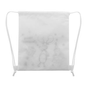 Fotografie k reklamnímu předmětu „vánoční vak na stažení šňůrkou na vybarvení“