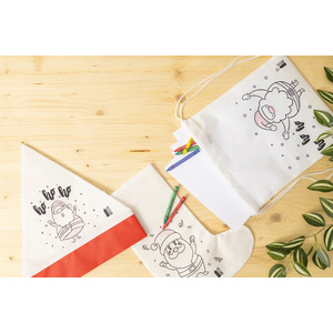 Fotografie k reklamnímu předmětu „vánoční vak na stažení šňůrkou na vybarvení“