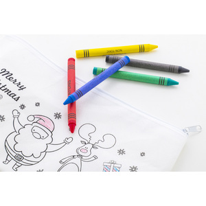 Fotografie k reklamnímu předmětu „vánoční pouzdro na pastelky na vybarvení“