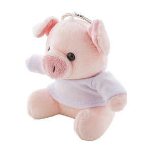 Fotografie k reklamnímu předmětu „přívěsek na klíče s plyšovým prasátkem“