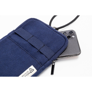 Fotografie k reklamnímu předmětu „taška přes rameno z recyklovaného plátna na telefon“