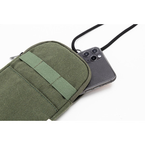 Fotografie k reklamnímu předmětu „taška přes rameno z recyklovaného plátna na telefon“