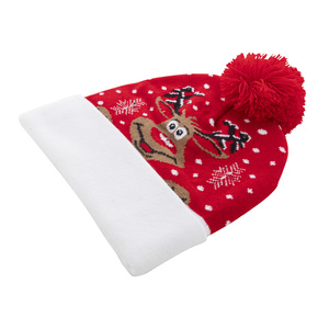 Fotografie k reklamnímu předmětu „Vánoční LED zimní čepice, sob“