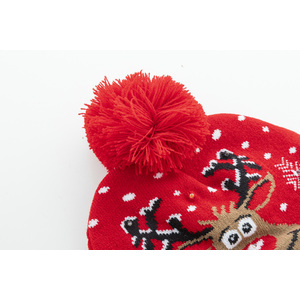 Fotografie k reklamnímu předmětu „Vánoční LED zimní čepice, sob“