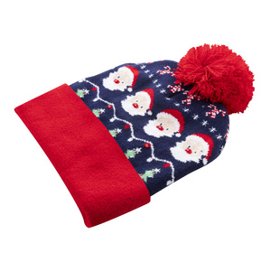 Fotografie k reklamnímu předmětu „Vánoční LED zimní čepice, sob“