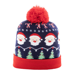 Fotografie k reklamnímu předmětu „Vánoční LED zimní čepice, sob“