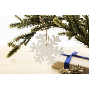 Fotografie k reklamnímu předmětu „RPET ozdoba na vánoční stromek, sněhová vločka“