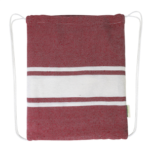 Fotografie k reklamnímu předmětu „plážový ručník z recyklované bavlny a taška se stahovací šňůrkou“