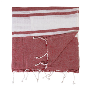 Fotografie k reklamnímu předmětu „plážový ručník z recyklované bavlny a taška se stahovací šňůrkou“