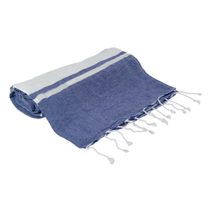 Fotografie k reklamnímu předmětu „plážový ručník z recyklované bavlny a taška se stahovací šňůrkou“