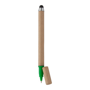 Fotografie reklamního předmětu „dotykové kuličkové pero z recyklovaného papíru“