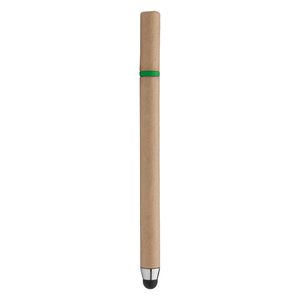 Fotografie k reklamnímu předmětu „dotykové kuličkové pero z recyklovaného papíru“