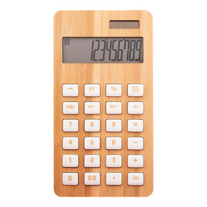 Fotografie reklamního předmětu „kalkulačka z bambusu“