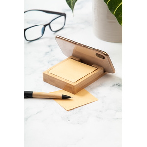 Fotografie k reklamnímu předmětu „stojánek na mobil s bločkem“