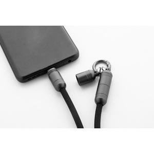 Fotografie k reklamnímu předmětu „60W kabel na mobilní telefon RPET s poutkem“