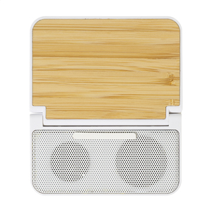 Fotografie k reklamnímu předmětu „bezdrátová nabíječka s reproduktorem RABS“