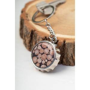 Fotografie k reklamnímu předmětu „přívěšek na klíče s otvírákem“