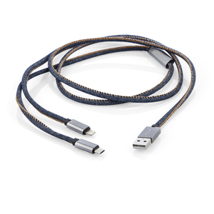 Fotografie reklamního předmětu „USB kabel 2 v 1 JEANS“