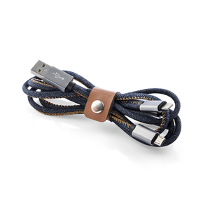 Fotografie k reklamnímu předmětu „USB kabel 2 v 1 JEANS“