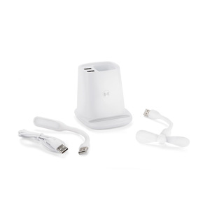 Fotografie k reklamnímu předmětu „Stoján na psací potřeby s indukční nabíječkou BERGO“