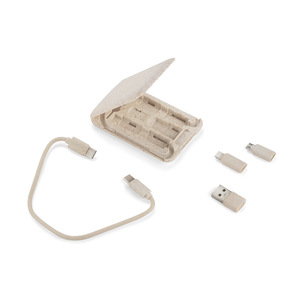 Fotografie k reklamnímu předmětu „Stojan na telefon s nabíjecími kabely OLIN“