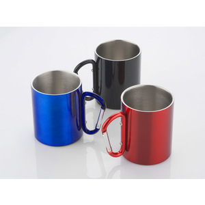 Fotografie k reklamnímu předmětu „Hrnek s karabinkou CAMP 250 ml“