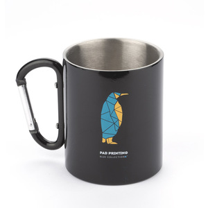 Fotografie k reklamnímu předmětu „Hrnek s karabinkou CAMP 250 ml“