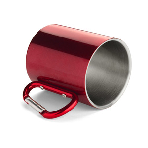 Fotografie k reklamnímu předmětu „Hrnek s karabinkou CAMP 250 ml“