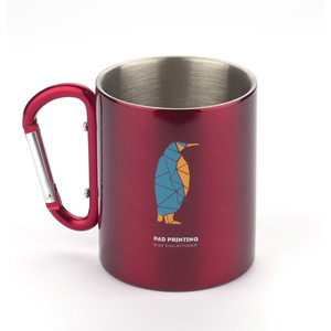 Fotografie k reklamnímu předmětu „Hrnek s karabinkou CAMP 250 ml“