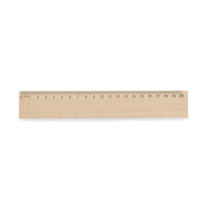 Fotografie k reklamnímu předmětu „Dřevěné pravítko 20 cm DALJO“