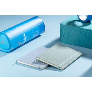 Fotografie k reklamnímu předmětu „Recyklovaný bavlněný zápisník BIVELLO A5“