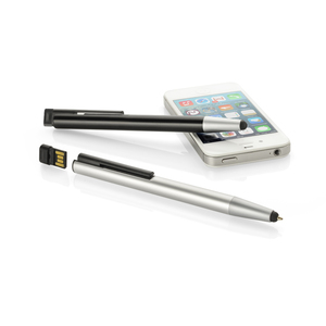 Fotografie k reklamnímu předmětu „Kuličkové pero se stylusem a flash diskem MEMORIA 8 GB“