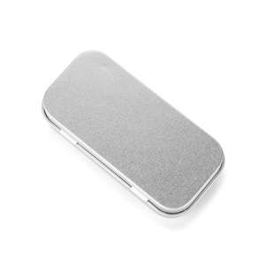 Fotografie k reklamnímu předmětu „Malá kovová krabička na flash disk (bez vložky)“