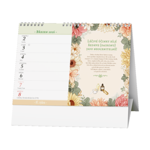 Fotografie k reklamnímu předmětu „Stolní kalendář - Domácí lékárna (Renata Raduševa Herber)“