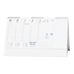 Fotografie k reklamnímu předmětu „Stolní kalendář - Plánovací daňový kalendář s poznámkami“